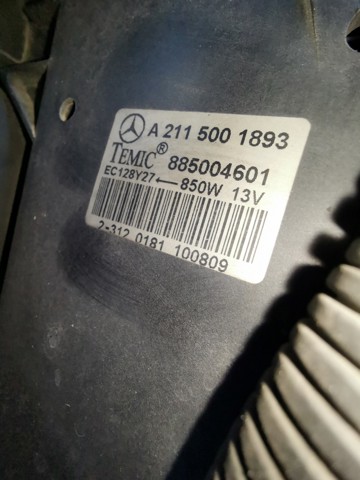 Difusor do radiador de esfriamento, montado com motor e roda de aletas A2115001893 Mercedes