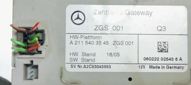 A2115403545 MERCEDES Блок управления центральным замком купить в Полтава
