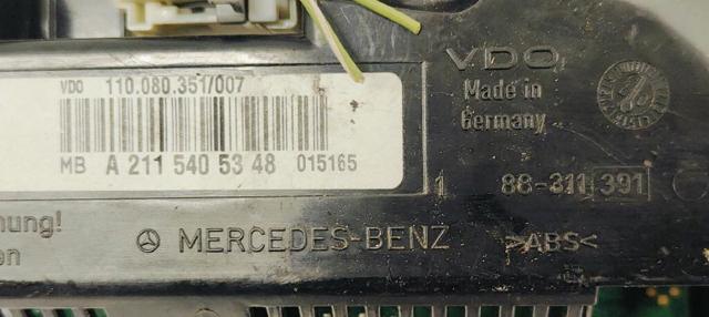 A2115405348 MERCEDES Приборная доска (щиток приборов) купить в Киев