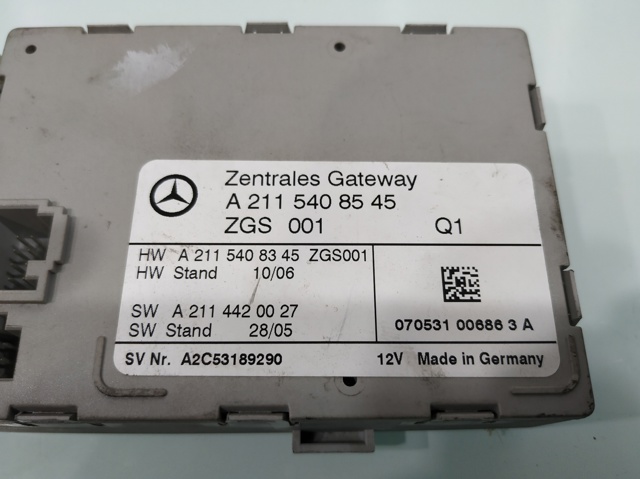 MERCEDES A2115408545 Блок управления освещением в наличии Полтава