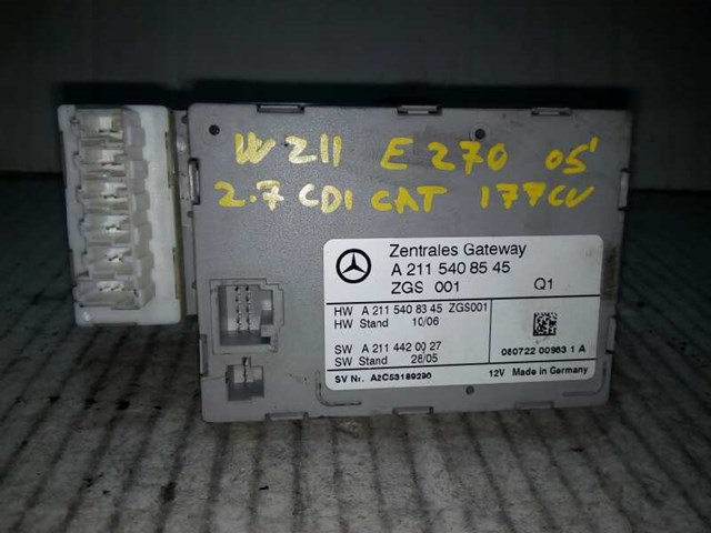 Módulo eletrônico para mercedes-benz E-Class (W211) (2002-2009) E 270 CDI (211.016) OM647961 A 2115408545