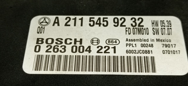 A2115459232 MERCEDES Модуль управления парктроником купить в Запорожье