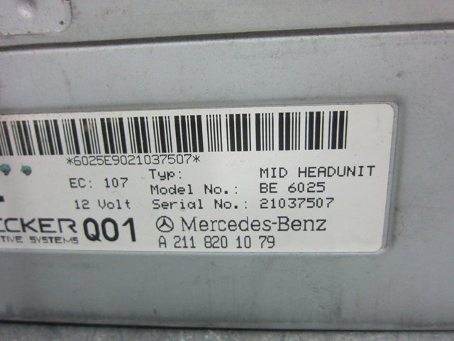 2118201079 MERCEDES Магнитола купить в Днепр
