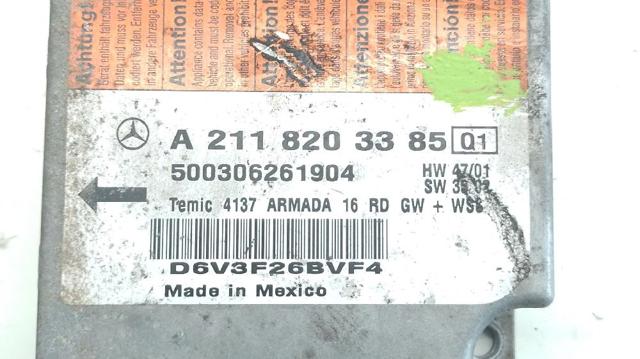 A2118203385 MERCEDES Модуль-процессор управления подушкой безопасности (ЭБУ AIRBAG) купить в Черкассы