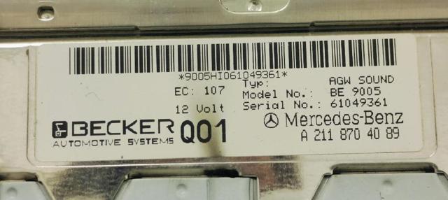 A2118704089 MERCEDES купить в Одесса