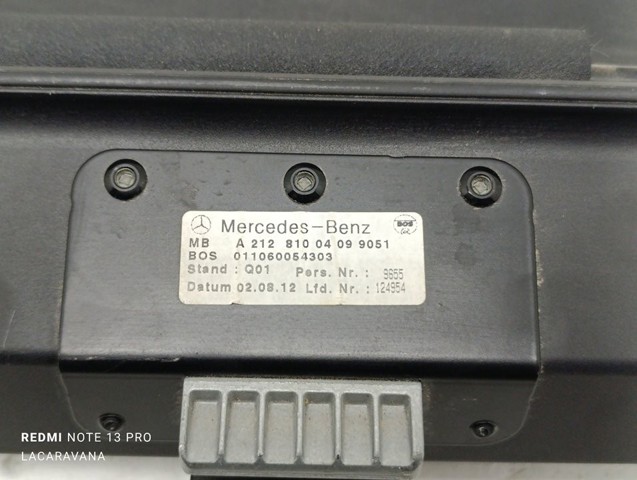 A2128100409 MERCEDES Шторка багажного отсека купить в Одесса