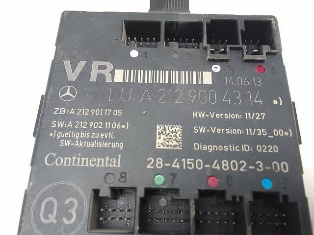 A2129004314 MERCEDES Блок комфорта передней двери купить в Черновцы