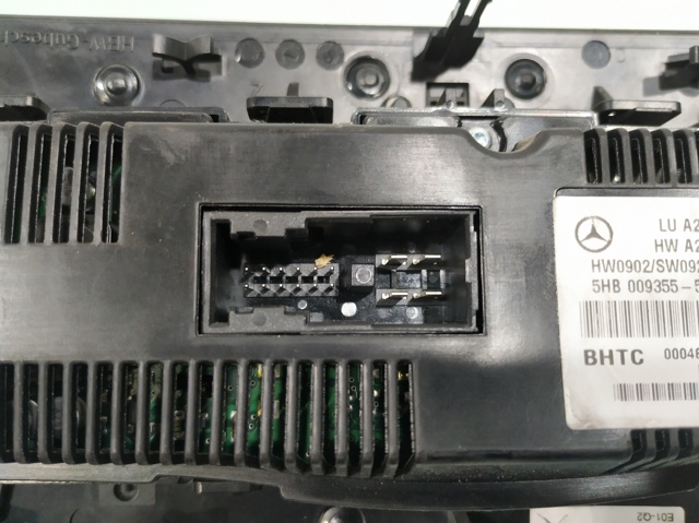 Unidade de controlo dos modos de aquecimento/condicionamento Mercedes E W212