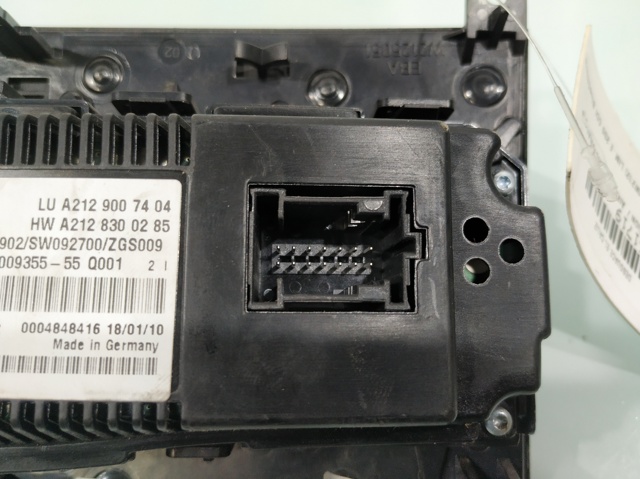 Unidade de controlo dos modos de aquecimento/condicionamento Mercedes E W212