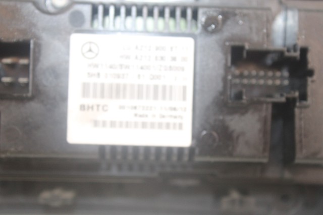 Unidade de controlo dos modos de aquecimento/condicionamento Mercedes E W212