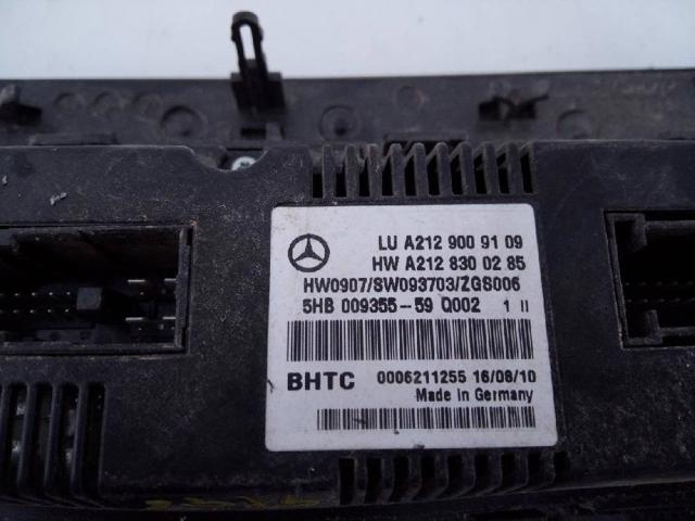 Unidade de controlo dos modos de aquecimento/condicionamento Mercedes E W212