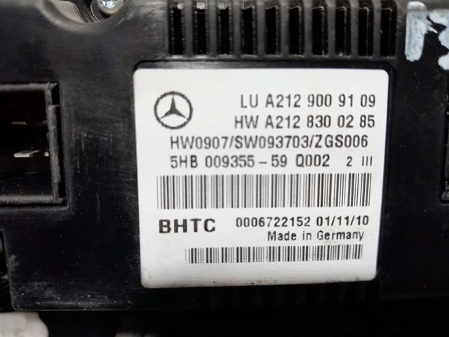 MERCEDES A2129009109 Блок управления режимами отопления/кондиционирования в наличии Тернополь