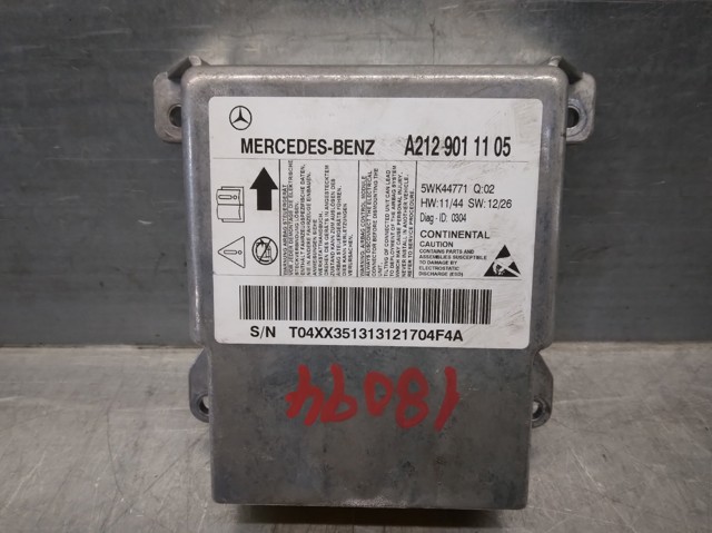 A2129011105 MERCEDES Модуль-процессор управления подушкой безопасности (ЭБУ AIRBAG) купить в Каменское