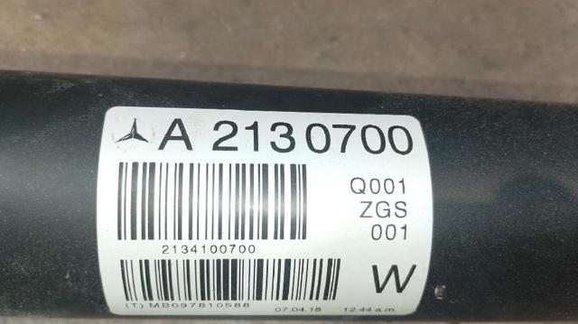 MERCEDES A2130700 Вал карданный задний, в сборе в наличии Хмельницкий
