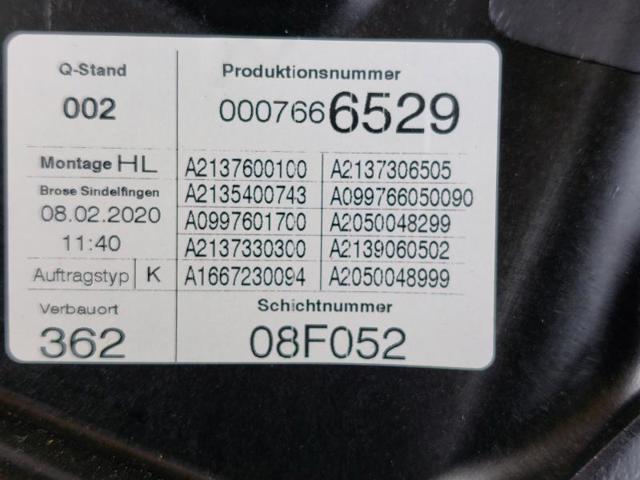 MERCEDES A2137306705 Механизм стеклоподъемника двери задней левой в наличии Ужгород