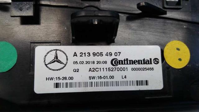 Unidade de controlo dos modos de aquecimento/condicionamento Mercedes E C238