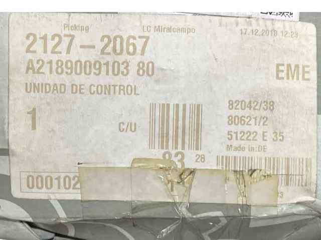 MERCEDES A218900910380 Блок управления освещением в наличии Житомир