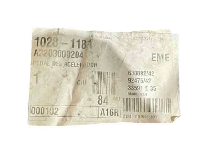 Pedal de gás (de acelerador) Mercedes C S202
