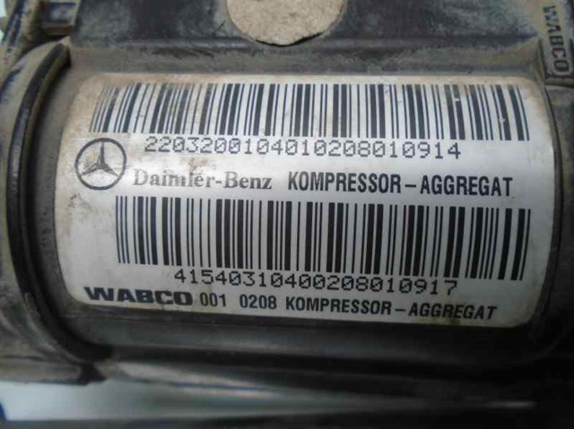 Compressor de suspensão para Mercedes-Benz Classe S 400 CDI (220.028, 220.128) OM628960 A2203200104
