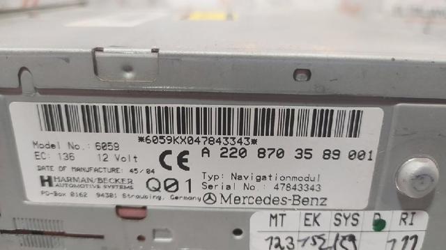 MERCEDES 2208703589 Блок управления мультимедийный в наличии Сумы