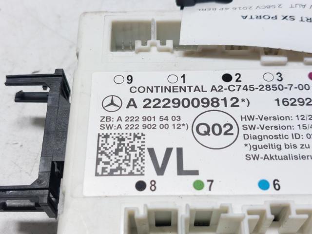 A2229009812 MERCEDES Блок комфорта передней двери купить в Чернигов