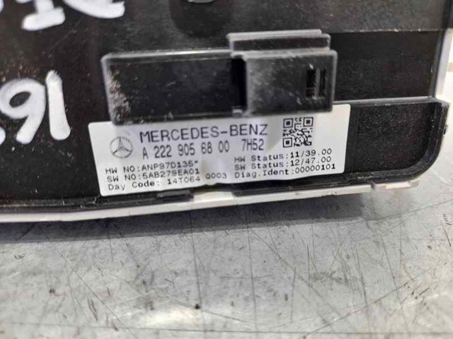 A2229056800 MERCEDES Кнопочный блок управления стеклоподъемником передний левый купить в Сумы