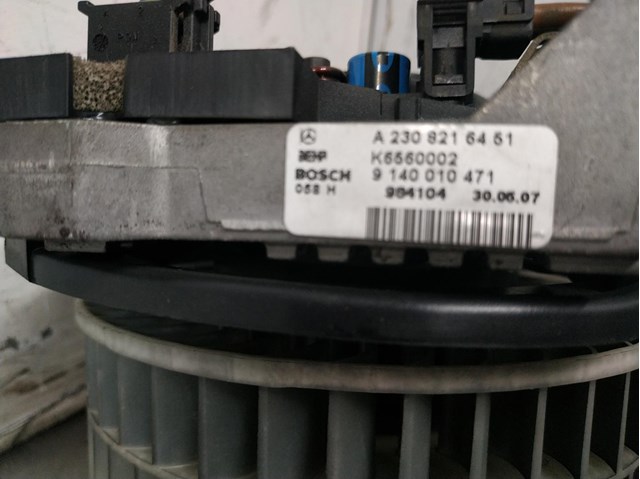 Ventilador de aquecimento para mercedes-benz E-Class E 320 CDI 4-MATIC (211.089) 642291 A2308216451