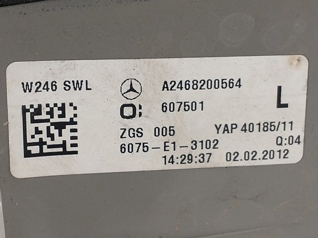 A2468200564 MERCEDES Фонарь задний левый внешний купить в Винница