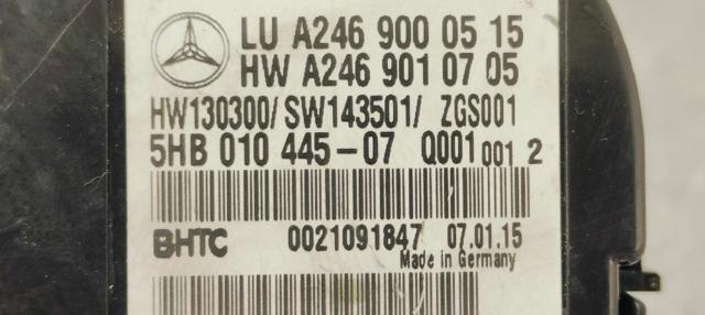 Unidade de controlo dos modos de aquecimento/condicionamento Mercedes A W176