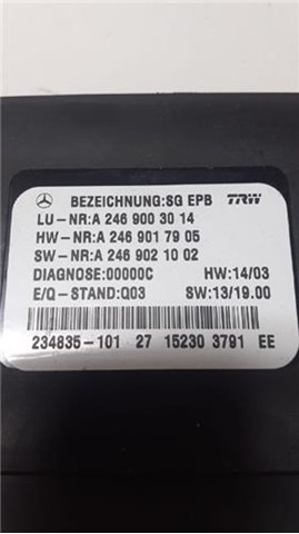 Módulo eletrônico para Mercedes-Benz B-Class B 200 CDI (246.201) 651901 A2469003014