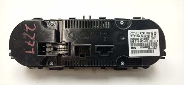 Unidade de controlo dos modos de aquecimento/condicionamento Mercedes A W176