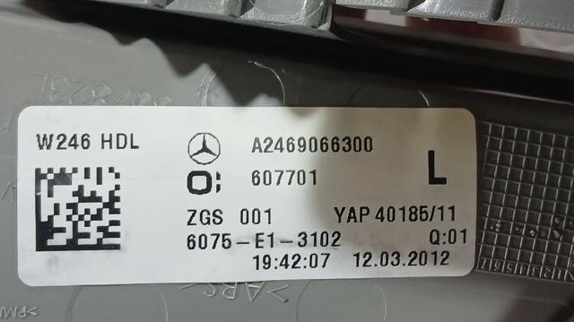 A2469066300 Фонарь задний левый внутренний купить Запорожье