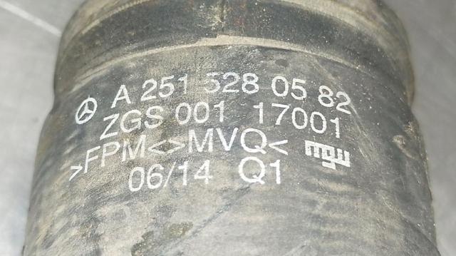 A2515280582 MERCEDES Шланг (патрубок) интеркуллера купить в Черновцы