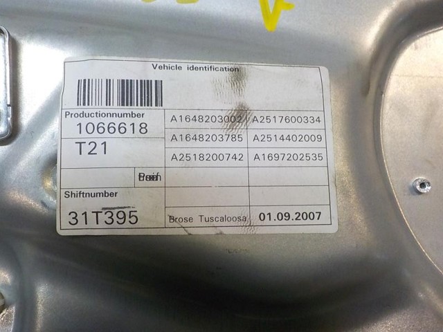A2517200579 MERCEDES Стеклоподъемник передней левой двери купить в Одесса