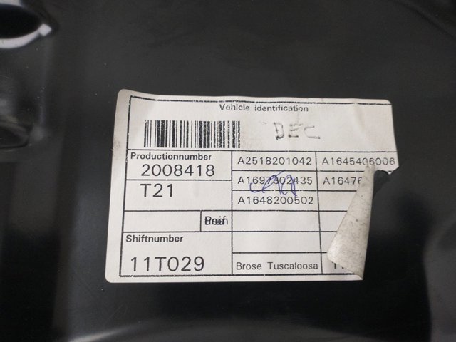 MERCEDES A2518201042 Мотор стеклоподъемника двери задней правой в наличии Чернигов