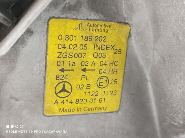 A4148200161 MERCEDES Правая фара купить в Запорожье