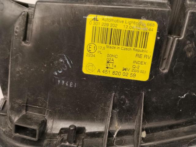 MERCEDES A4518200259 Фара правая в наличии Каменское