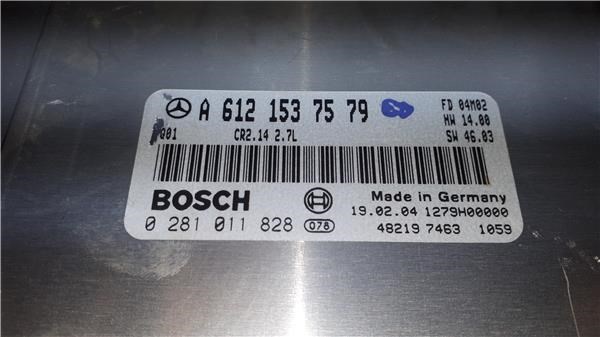 MERCEDES A6121537579 Блок управления двигателем в наличии Каменское