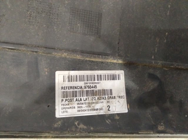 MERCEDES A6398801671 Бампер задний, левая часть в наличии Ровно