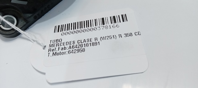 Válvula PCV de ventilação dos gases de cárter A6420101891 MERCEDES