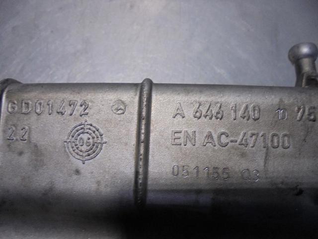MERCEDES A6461401075 Радиатор системы EGR рециркуляции выхлопных газов в наличии Кривой Рог