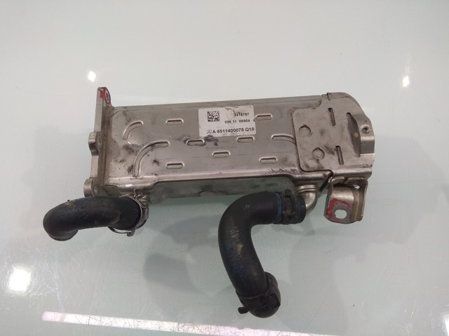 Radiador do sistema EGR de recirculação dos gases de escape A6511400075 Mercedes