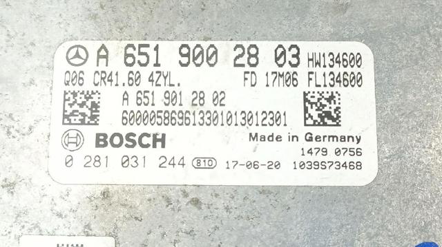 A6519002803 MERCEDES Модуль управления (ЭБУ) двигателем купить в Днепр