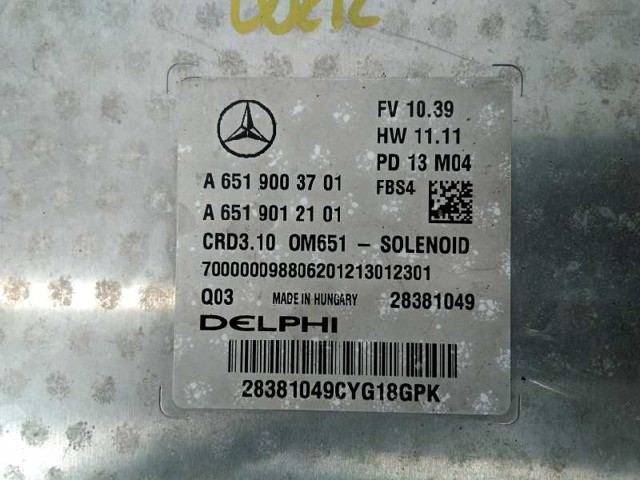 A6519003701 MERCEDES Модуль управления (ЭБУ) двигателем купить в Хмельницкий