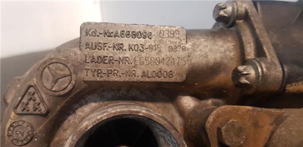 Turbocompressor para Mercedes-Benz A-Class A 160 CDI (168.006) OM668940 A6680960399
