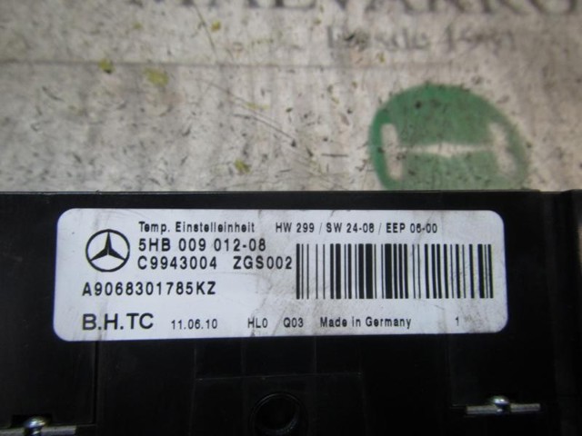 A9068301785 MERCEDES Блок управления кондиционером купить в Хмельницкий