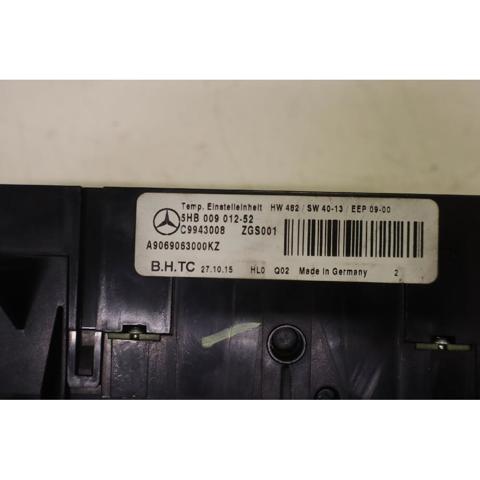 A9069063000 MERCEDES Блок управления режимами отопления/кондиционирования купить в Кривой Рог