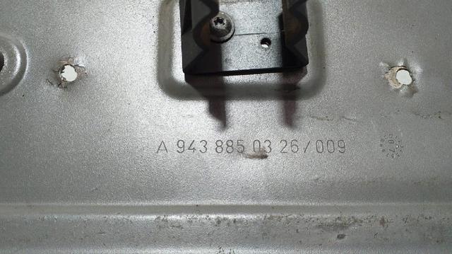 MERCEDES A9438850326 Панель крепления номерного знака переднего в наличии Полтава
