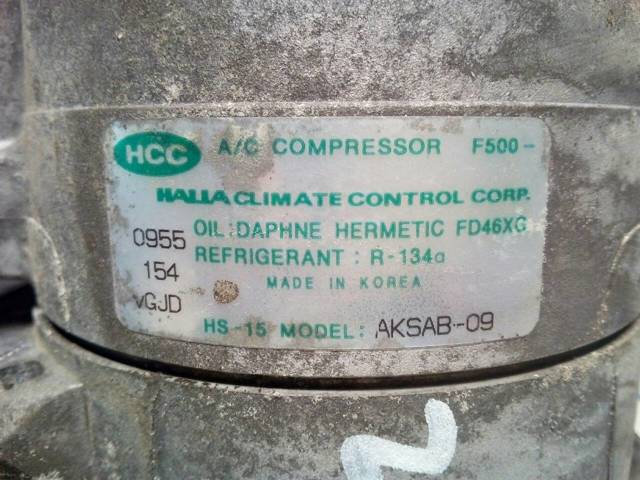 Compresor aire acondicionado para hyundai coupe 1.6 16v g4ed AKSAB09