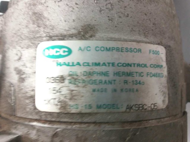 Compressor de aparelho de ar condicionado AKSBC05 Hyundai/Kia